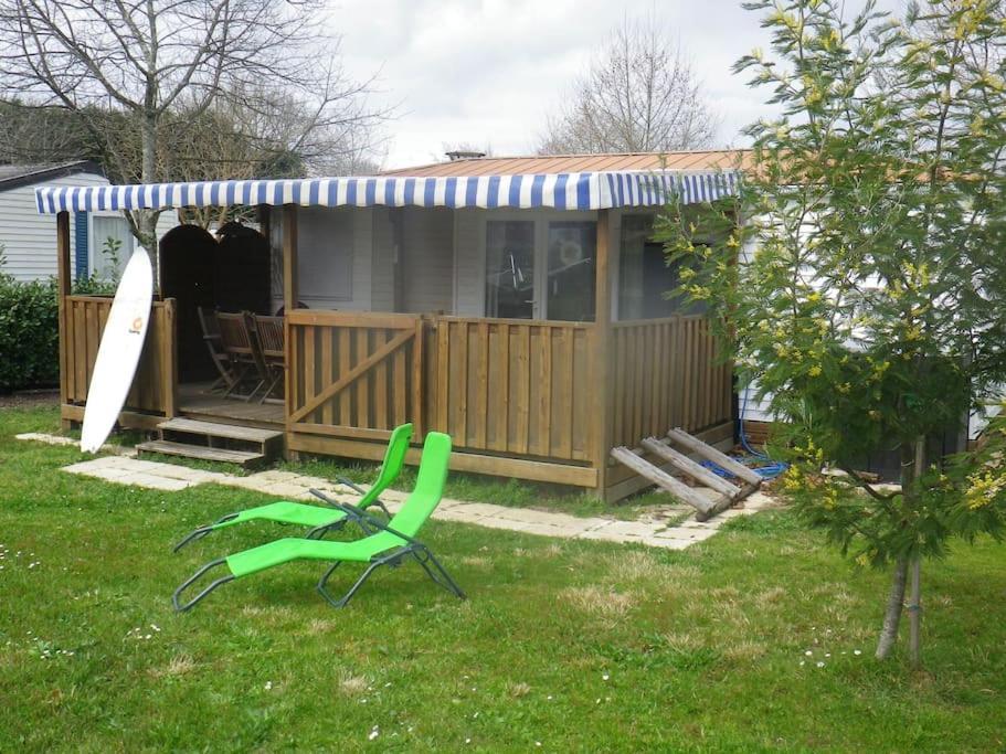 Mobil Home Sur La Cote Landaise Saint-Julien-en-Born Bagian luar foto